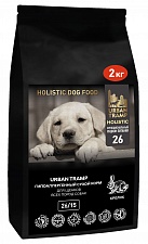 URBAN TRAMP – Полнорационный гипоаллергенный сухой корм «HOLISTIC» класса с кроликом для щенков всех пород собак, 26/15