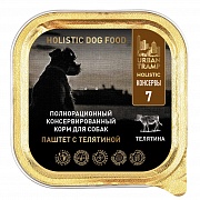 URBAN TRAMP Полнорационный консервированный HOLISTIC корм для собак. Паштет с телятиной