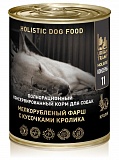 URBAN TRAMP Полнорационный консервированный HOLISTIC корм для собак. Мелкорубленый фарш с кусочками кролика