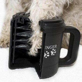 Лапомойка для собак Paw Plunger черная средняя