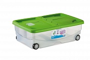 Контейнер Stefanplast "Mario", 26 л, для 10 кг, зеленый 60 х 40 х 18 см