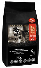 URBAN TRAMP – Полнорационный гипоаллергенный сухой корм «HOLISTIC» класса с олениной для щенков всех пород собак, 26/16