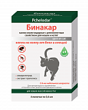 Бинакар капли инсектоакарицидные для кошек и котят (4 пипетки).