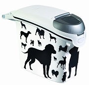 Curver PETLIFE Контейнер черно-белый для хранения корма на 6 кг