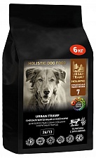 URBAN TRAMP (BIOXYMIN) – Полнорационный гипоаллергенный сухой корм «HOLISTIC» класса для взрослых собак средних и крупных пород с телятиной и брусникой, 26/13.