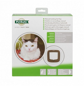 Дверца PetSafe 4-х позиционная, коричневая