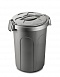 Контейнер Stefanplast "Tom",46 л, для 16 кг, серебряный 44.5х40х61 см 