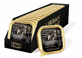 URBAN TRAMP Полнорационный консервированный HOLISTIC корм для собак. Паштет с ягненком.