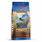 Wolfsblut Wild Pacific Adult (Дикий океан) - Сухой корм для взрослых собак с шестью видами морской рыбы. Белок: 28%, Жир: 17%.