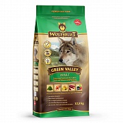 Wolfsblut Green Valley Adult (Зеленая долина) - Сухой корм для взрослых собак с мясом ягненка и лосося.  Белок: 30%, Жир: 18%.
