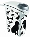Curver PETLIFE Контейнер черно-белый для хранения корма на 10 кг