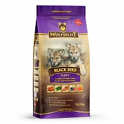Wolfsblut Black Bird Puppy (Черная птица) - Сухой корм для щенков с мясом индейки, бататом, тыквой и пастернаком. Белок: 32%, Жир: 16% 