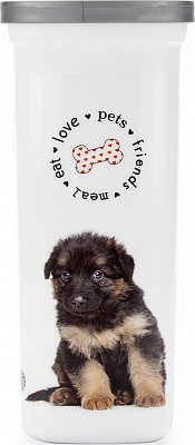 Curver PetLife контейнер для корма "Любимые щенята" на 2 л (1 кг), 21х9х19 см