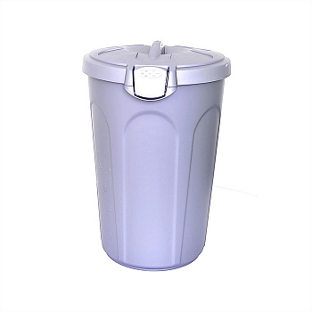 Контейнер Stefanplast "Speedy",8 л, для 3 кг, серебряный 24 x 27 x 31 см