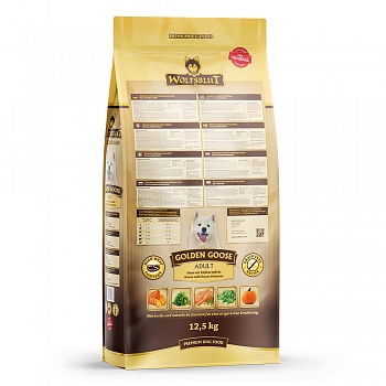 Wolfsblut Golden Goose Adult (Золотой гусь) - Сухой корм для взрослых собак с мясом гуся и бататом. Белок: 25%, Жир: 17%.