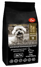 URBAN TRAMP – Запеченный беззерновой корм «HOLISTIC» класса с уткой для взрослых собак мелких пород, 26/14.