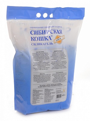 Наполнитель Сибирская кошка Элитный силикагелевый для кошек