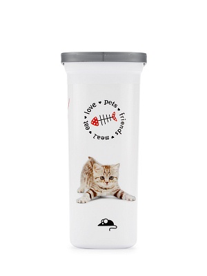 Curver PetLife контейнер для корма "Любимые котята" на 2 л (1 кг), 21х9х19 см