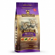 Wolfsblut Black Bird Large Breed Puppy (Черная птица) - Сухой корм для щенков крупных пород с мясом индейки, батататом и тыквой. Белок: 34%, Жир: 14%