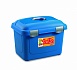 Контейнер Stefanplast "Bello", 26 л, для 10 кг, синий 45х33х33см.